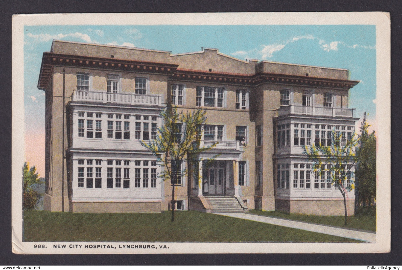 Postcard, United States, Lynchburg VA, New City Hospital