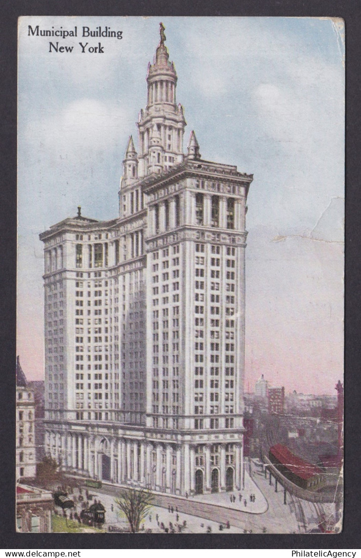 Postcard, United States, New York City NY, Municipal Building