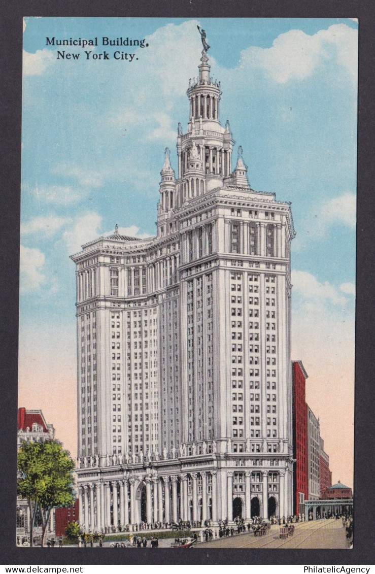 Postcard, United States, New York City NY, Municipal Building