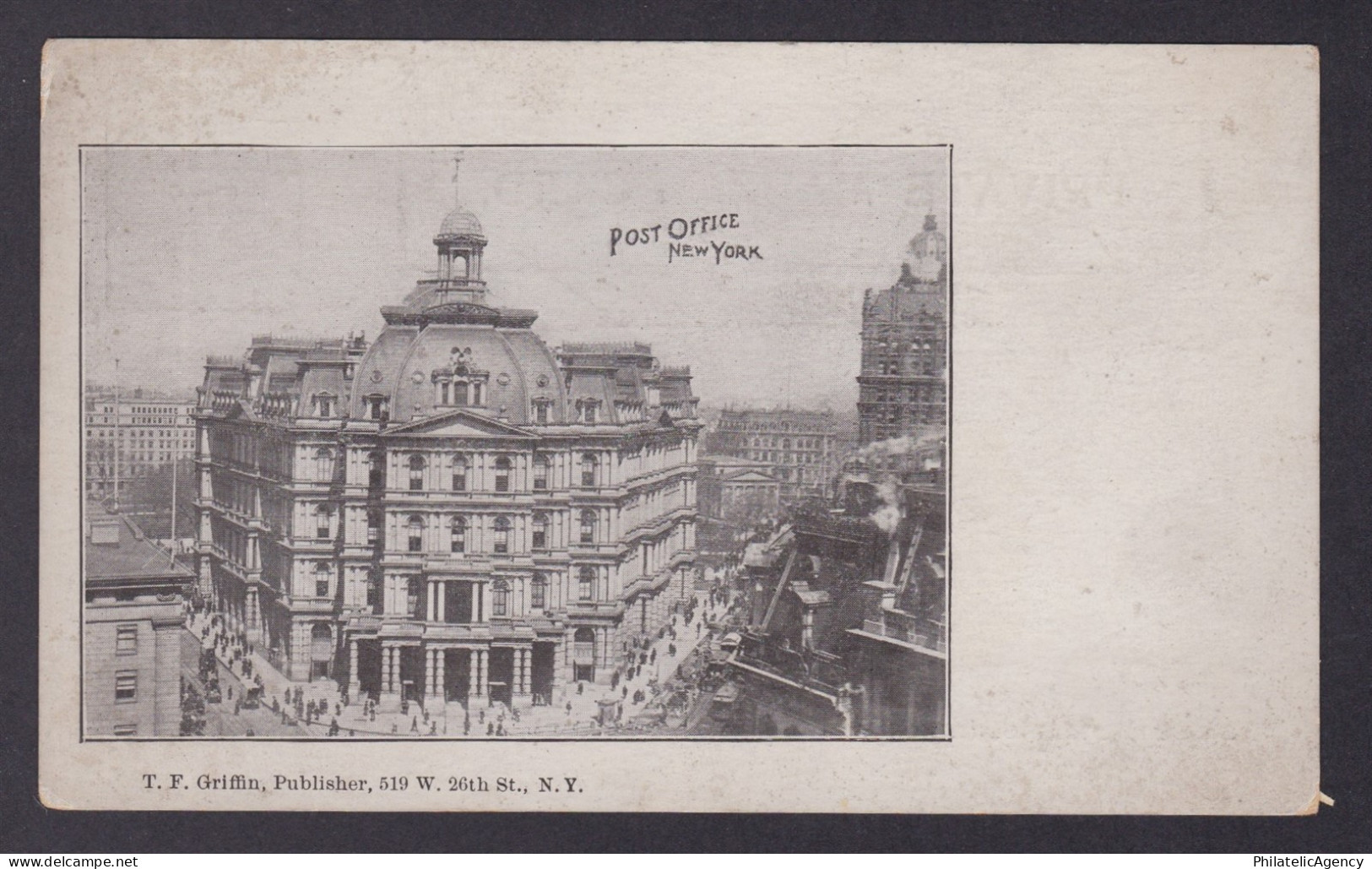 Postcard, United States, New York City NY, Post Office