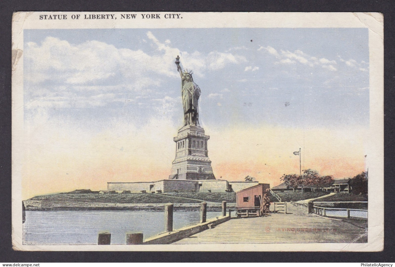 Postcard, United States, New York City NY, Statue of Liberty