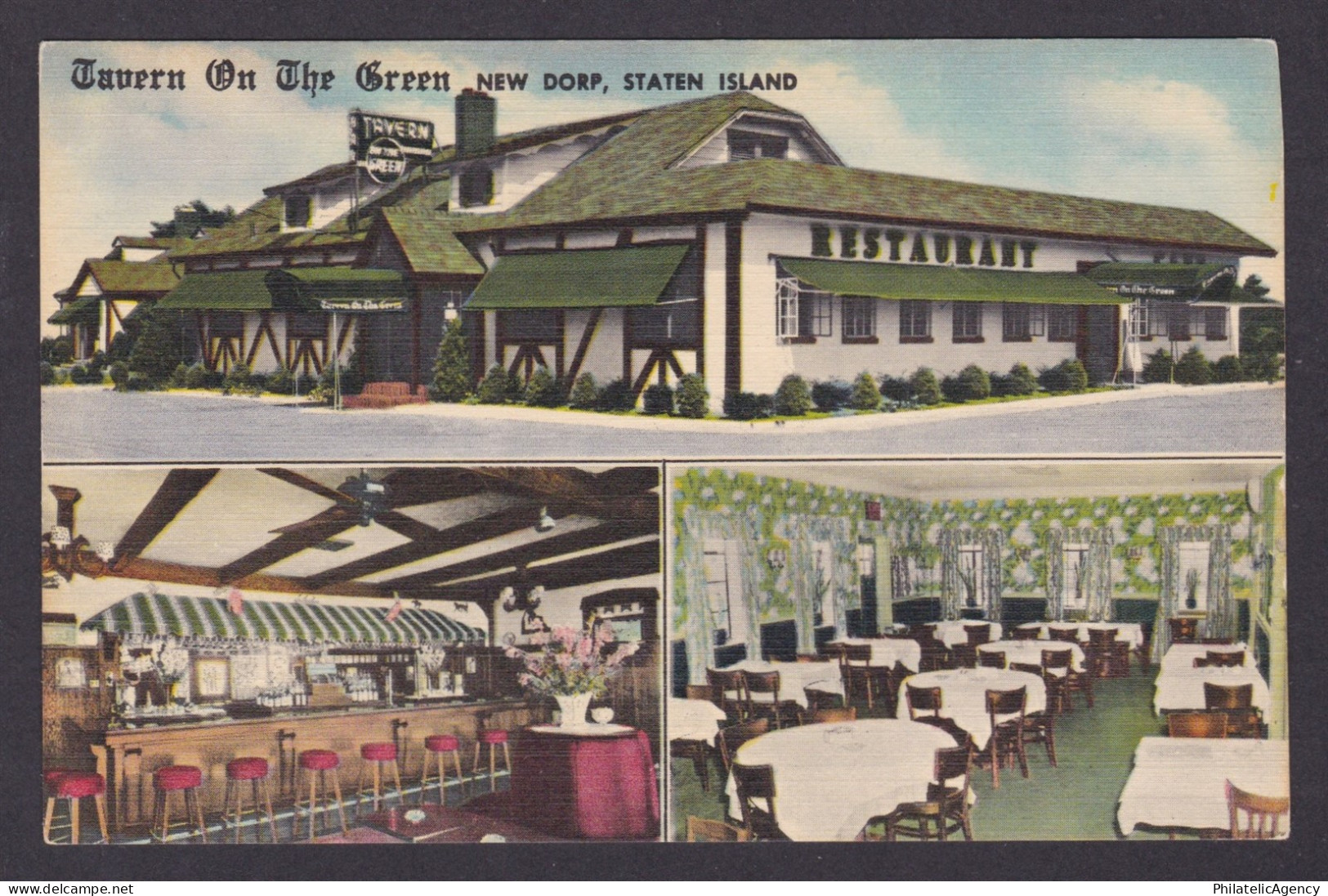 Postcard, United States, New York City NY, Tavern On The Green, Staten Island