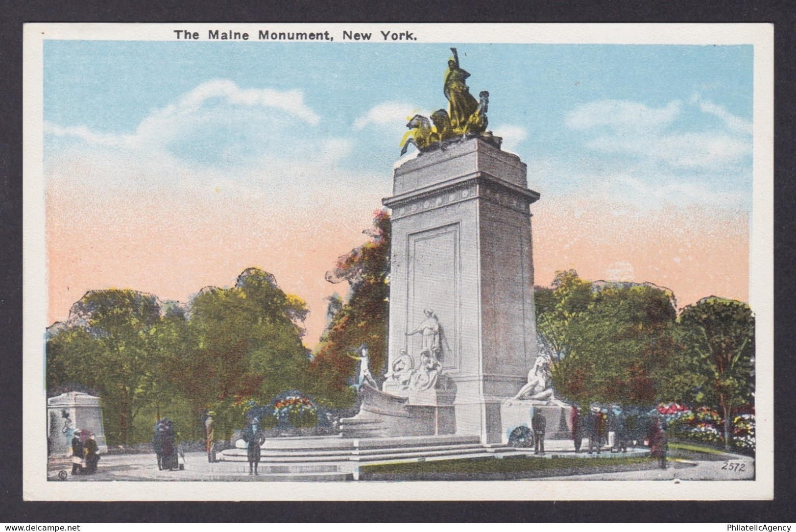Postcard, United States, New York City NY, The Malne Monument