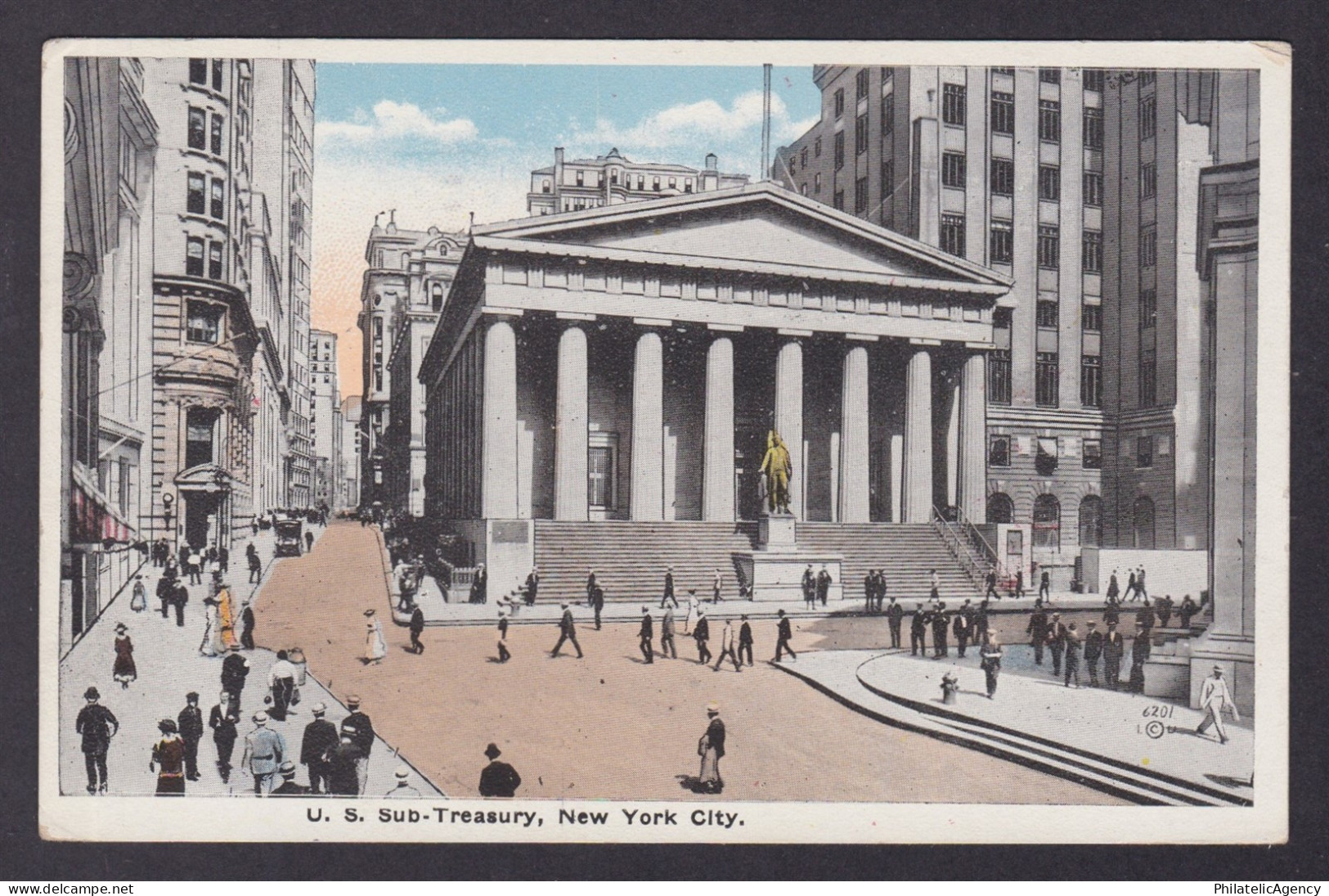 Postcard, United States, New York City NY, U. S. Sub-Treasury