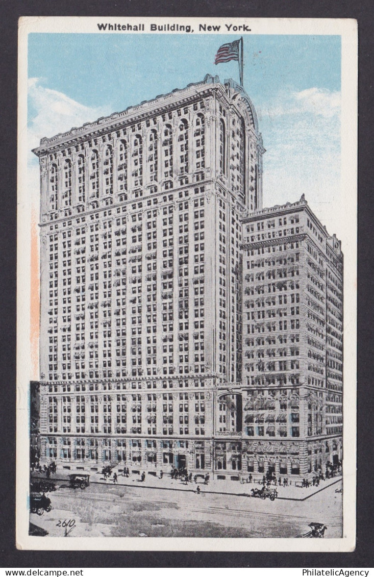Postcard, United States, New York City NY, Whitehall Building