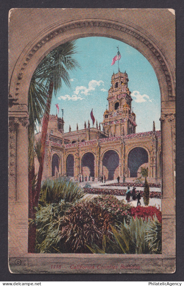 Postcard, United States, San Francisco CA, California Counties Building