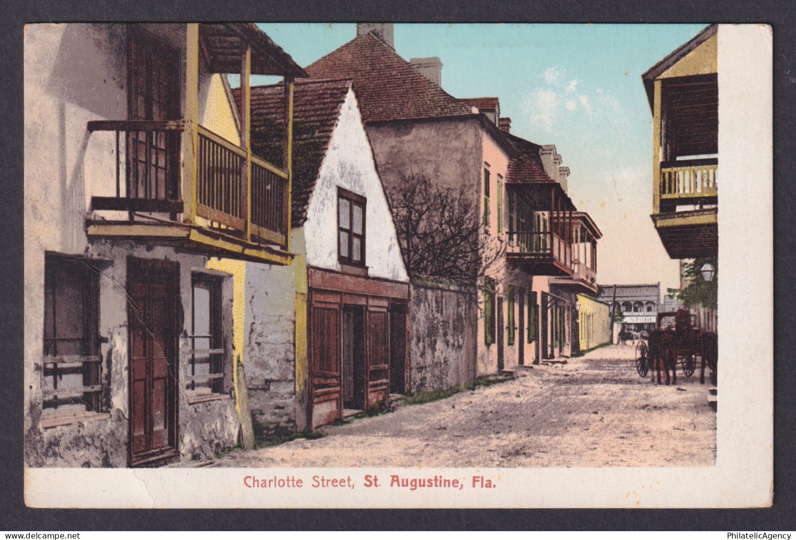 Postcard, United States, St. Augustine FL, Charlotte Street