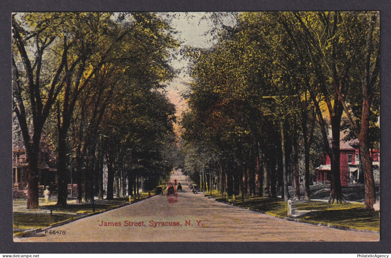 Postcard, United States, Syracuse NY, James Street