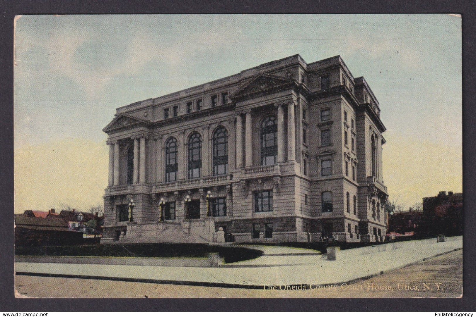 Postcard, United States, Utica NY, The Oneida County Court House