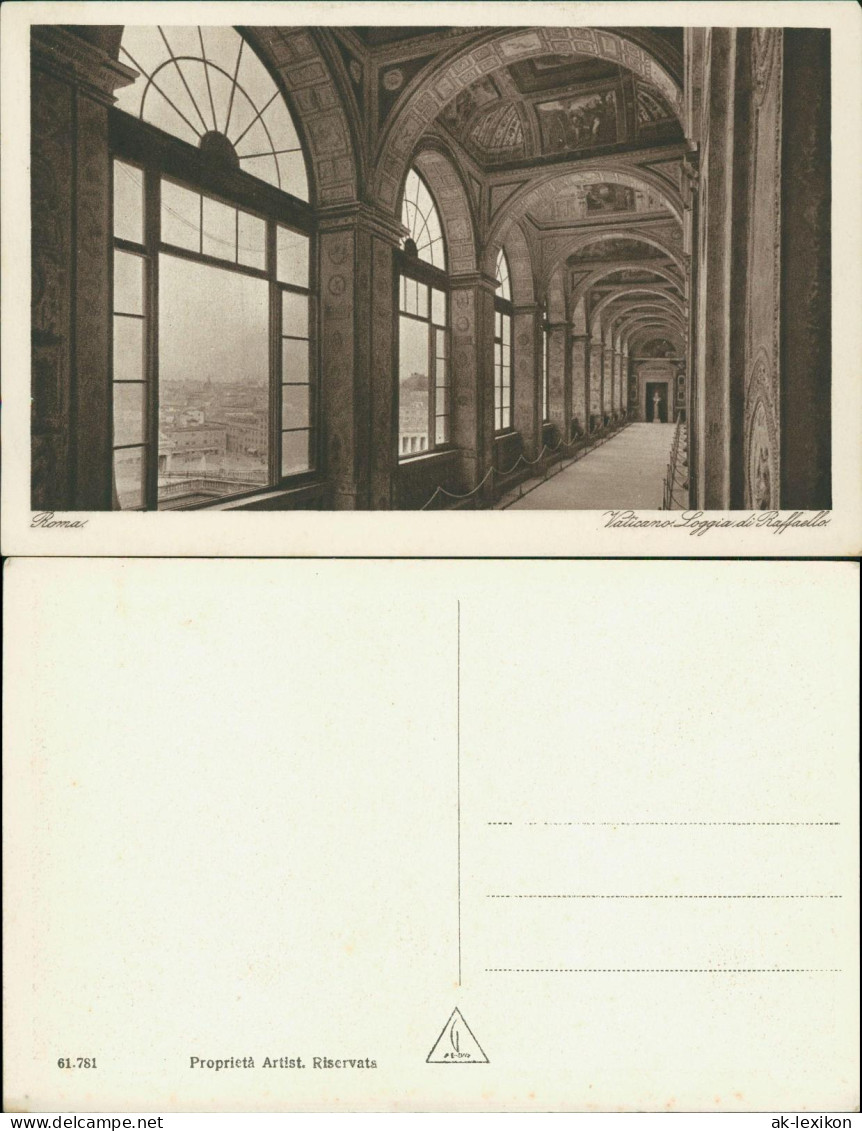 Postcard Vatikanstadt Rom Roma Rom Loggia di Rafaello 1929