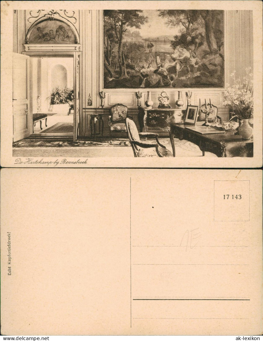 Postkaart Bennebroek-Bloemendaal De Hartekamp - Zimmer 1928