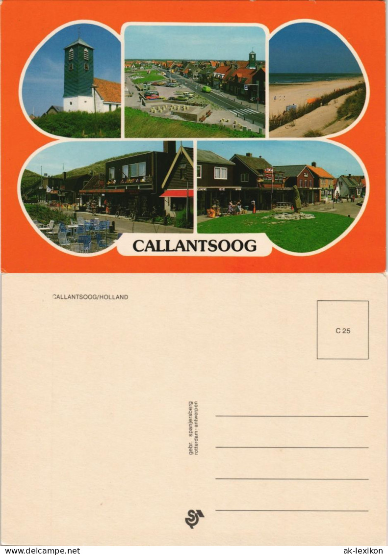 Postkaart Callantsoog-Schagen Mehrbild-AK mit 5 Foto-Ansichten 1975
