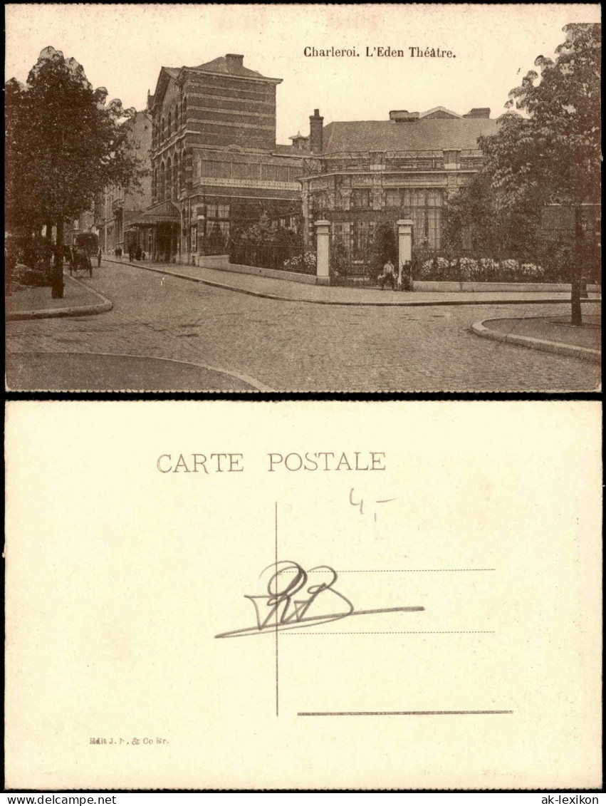 Postkaart Charleroi Charleroi L'Eden Théâtre. 1918