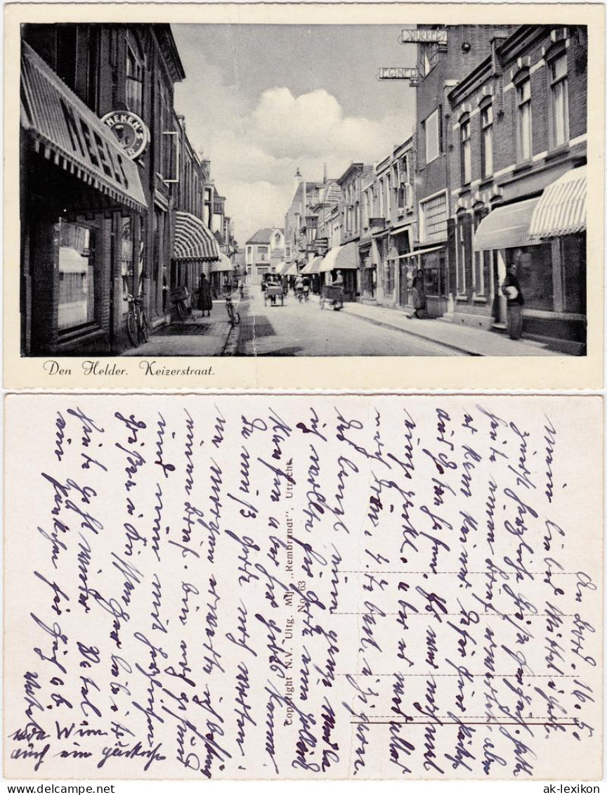 Postkaart Den Helder Keizerstraat 1950