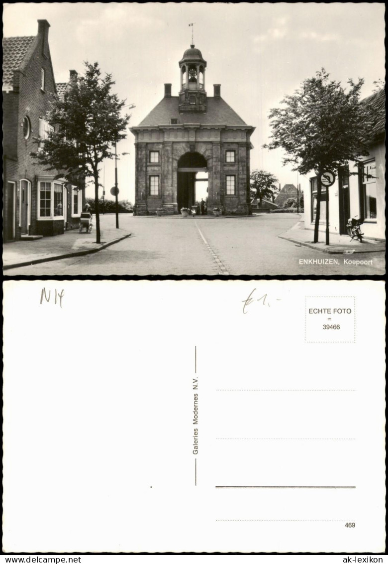 Postkaart Enkhuizen Koepoort (Stadttor) 1955