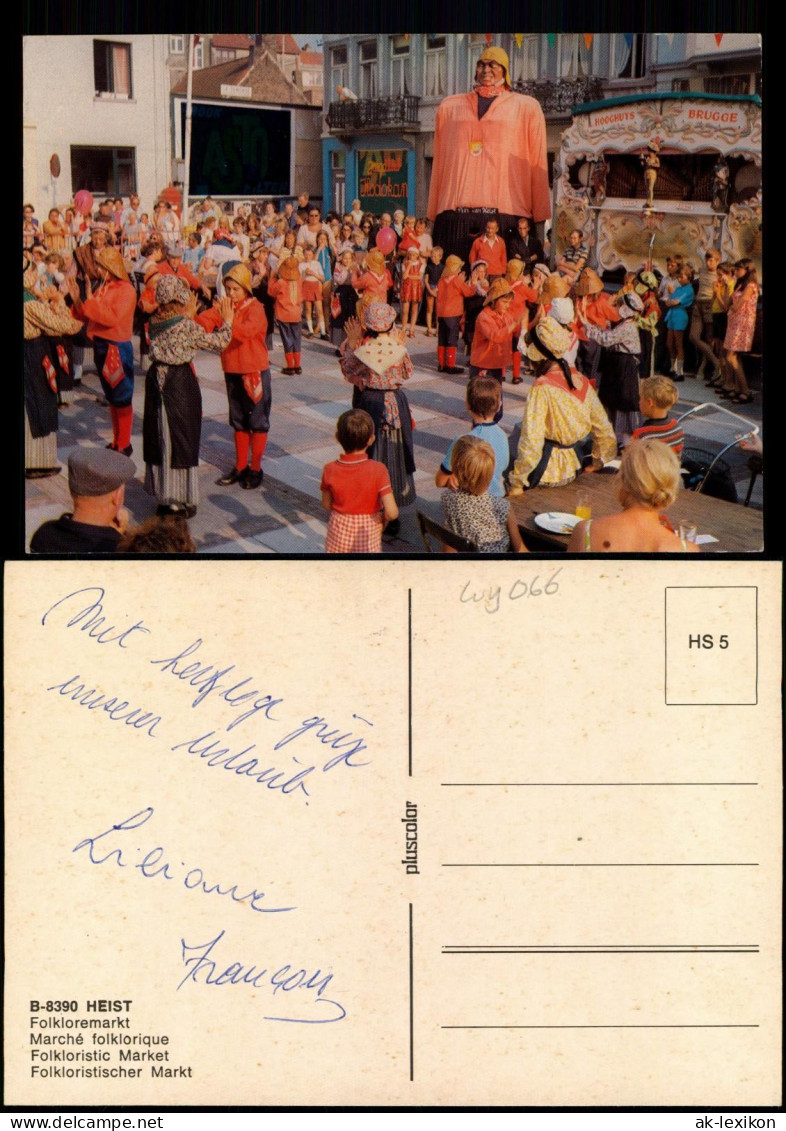 Postkaart Heist-Knokke-Heist Folkloremarkt Marché folklorique 1978