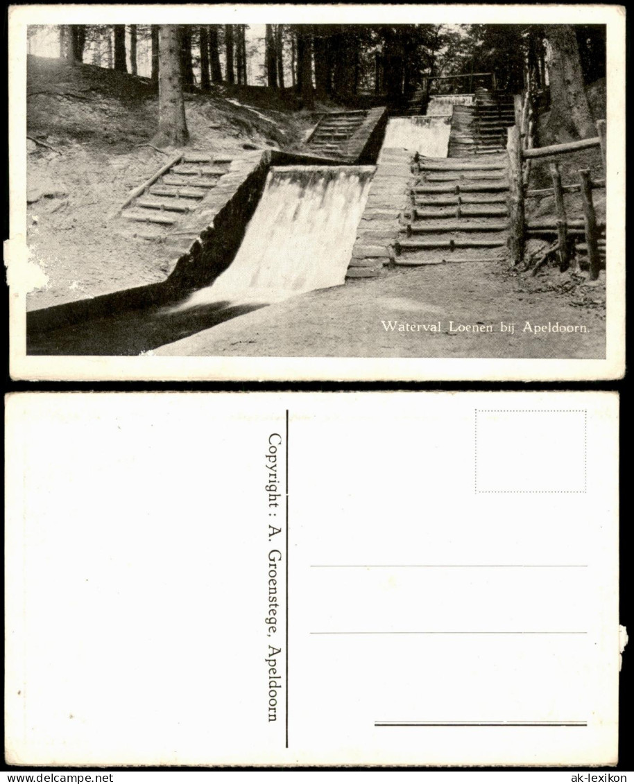 Postkaart Loenen-Apeldoorn Waterval Loenen 1940