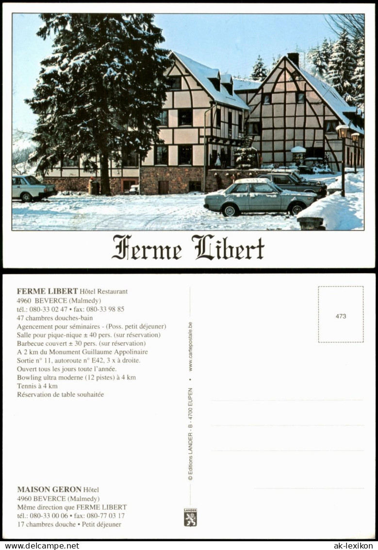 Postkaart Malmedy Malmünd | Måmdey Hôtel Restaurant Ferme Libert 2000