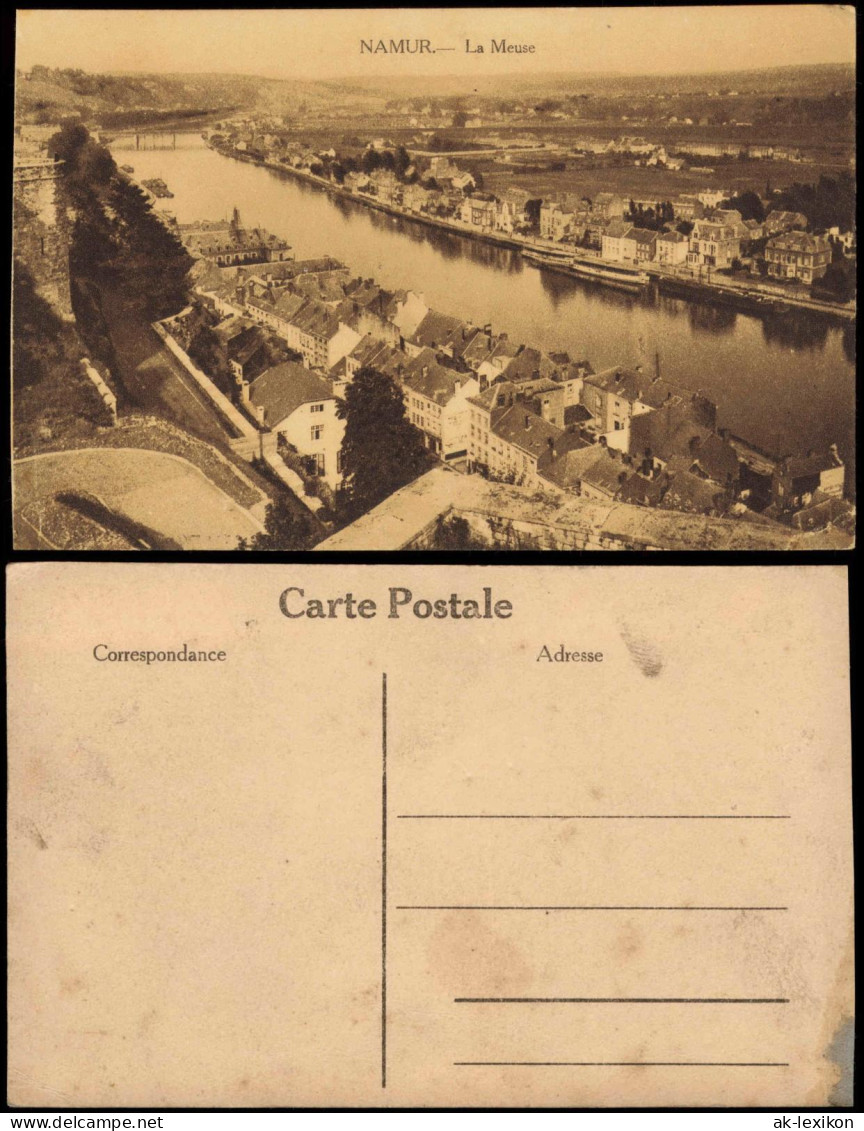 Postkaart Namur Namen Blick über die Stadt 1915