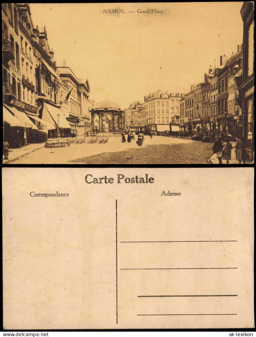 Postkaart Namur Namen Grand'Place 1918