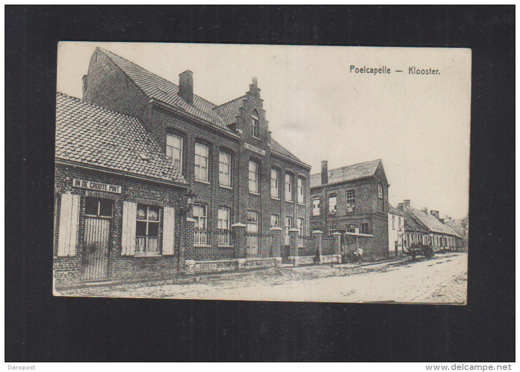 Postkaart Poelkapelle Klooster 1915