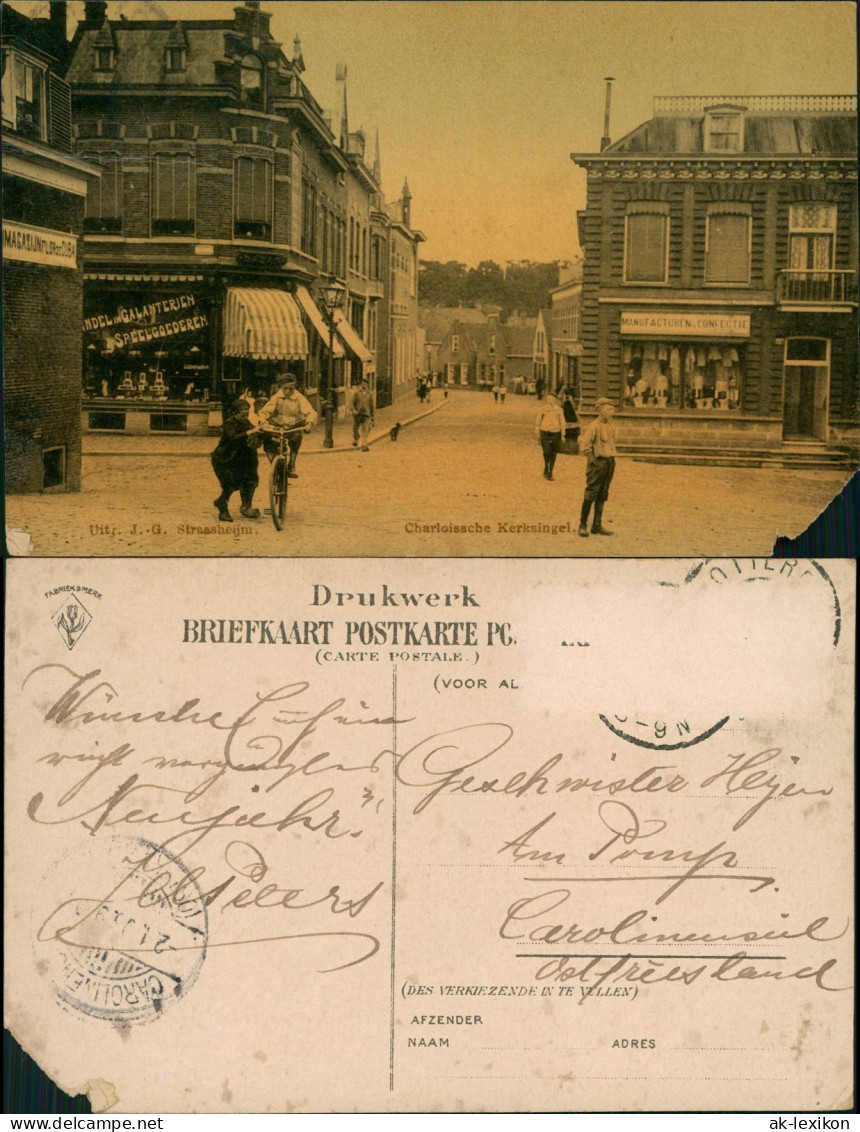 Postkaart Rotterdam Rotterdam Charloissche Kerksingel. 1911