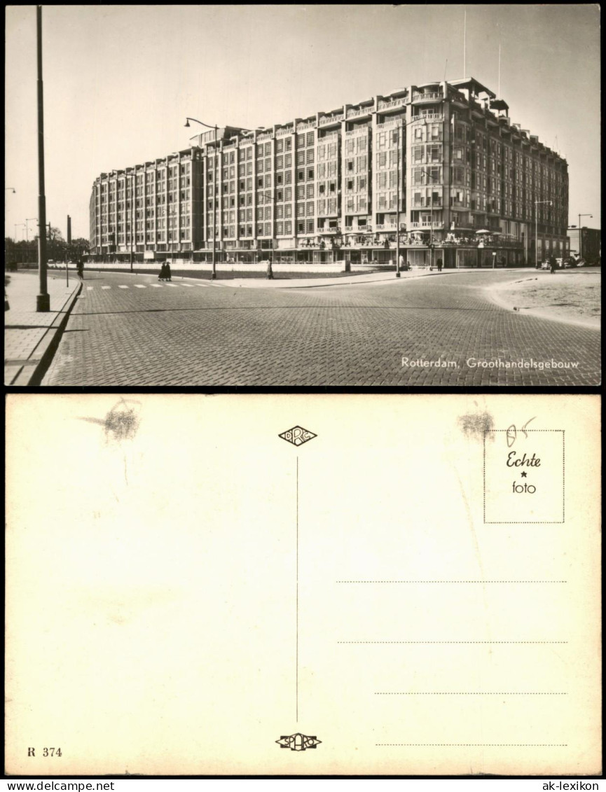 Postkaart Rotterdam Rotterdam Groothandelsgebouw 1955