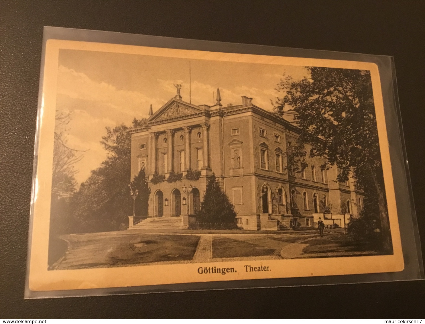 postkarte ansichtskarte göttingen theater