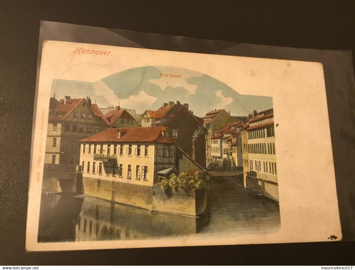 postkarte ansichtskarte hannover insel bettembourg