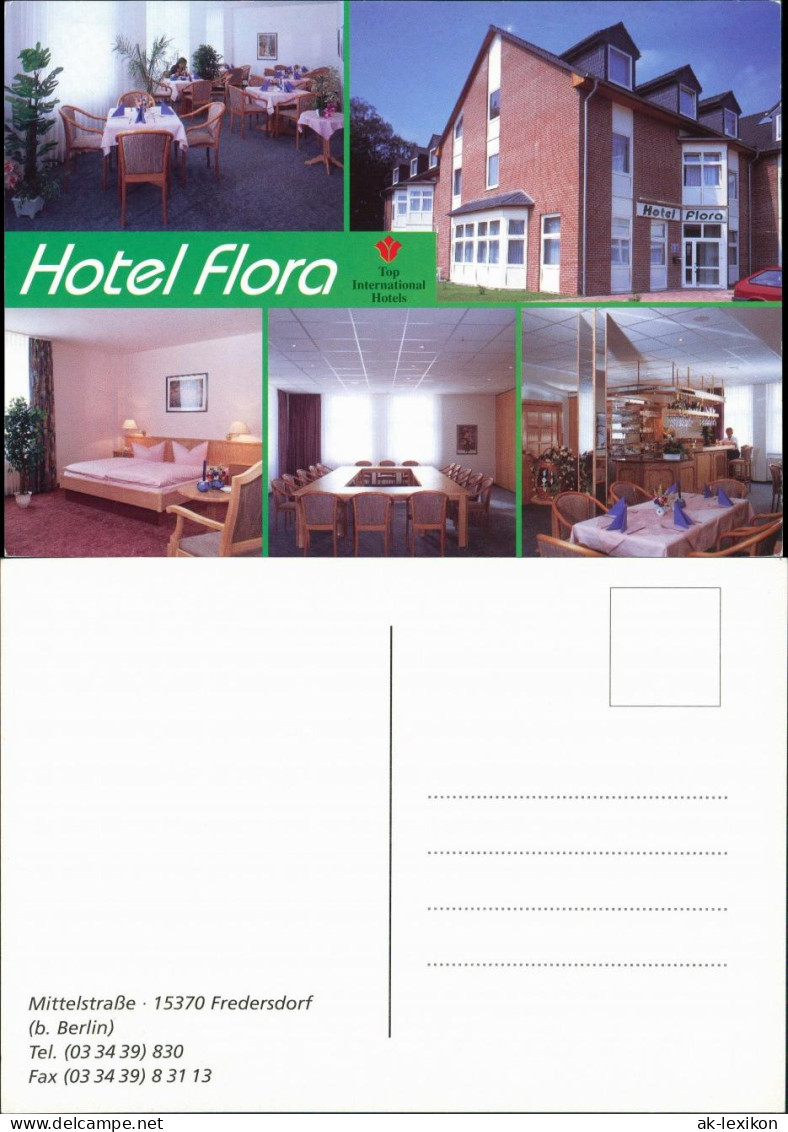 Postkarte Fredersdorf-Vogelsdorf Top International Hotel FLORA Mittelstrasse