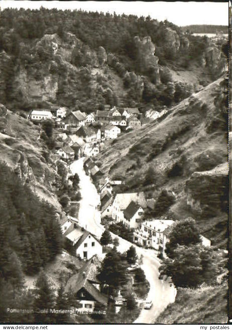 Pottenstein Oberfranken Pottenstein Cafe Pension x 1963