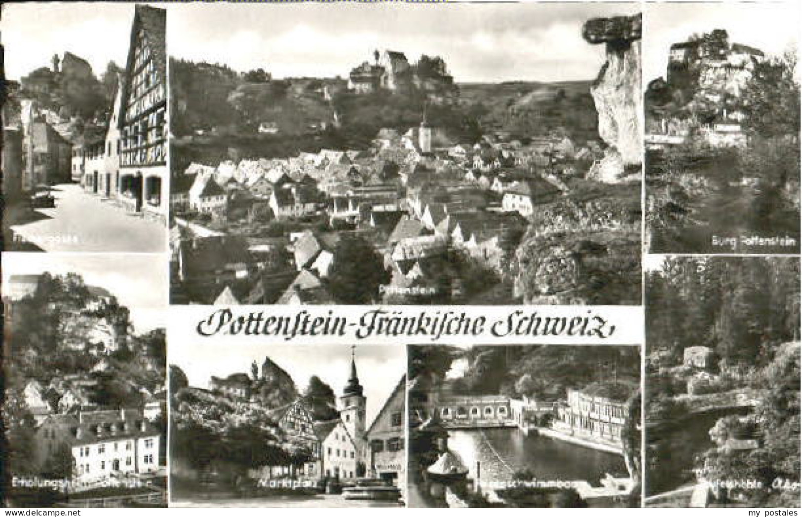 Pottenstein Oberfranken Pottenstein Heim Platz Bad Burg x 1960