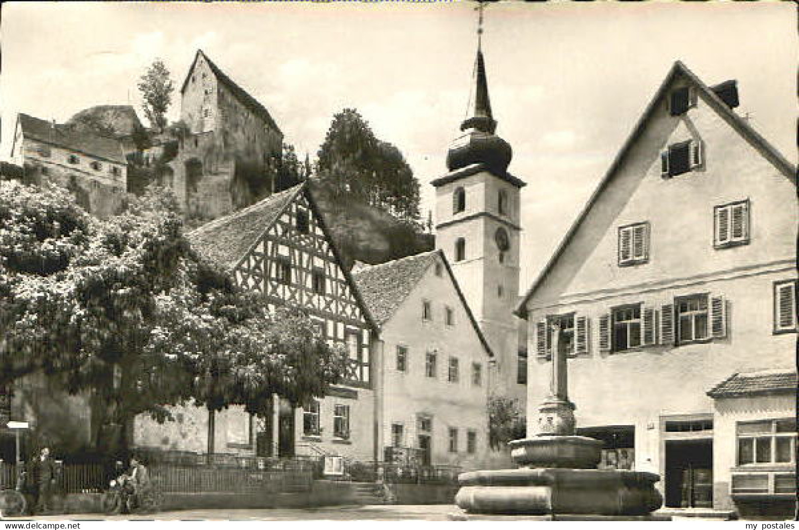 Pottenstein Oberfranken Pottenstein Marktplatz x 1962