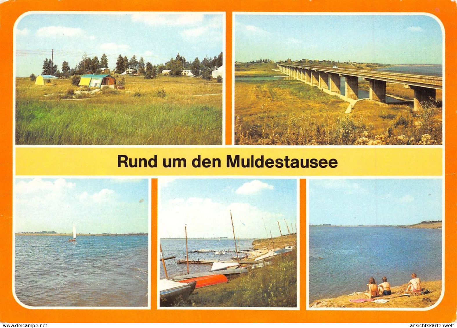 Pouch Friedersdorf Muldestausee Zeltplatz Neue Brücke ngl #171.843