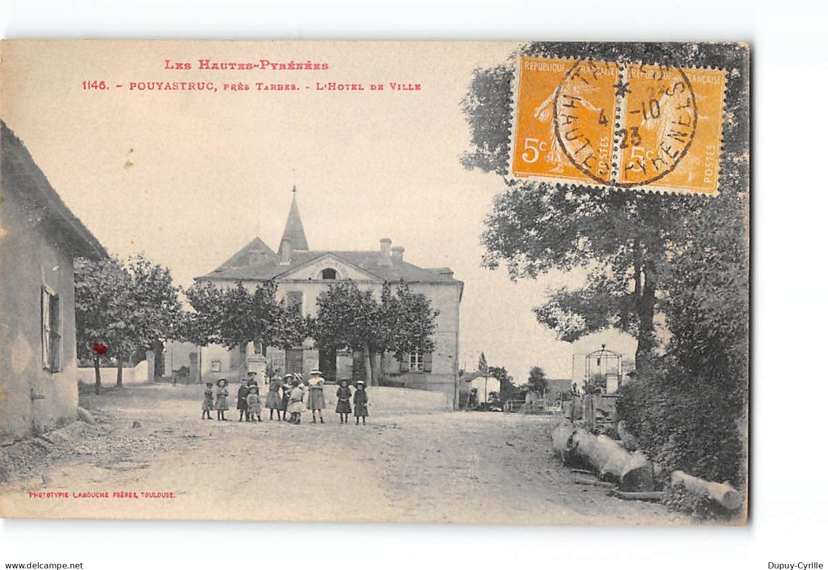 POUYASTRIC près Tarbes - L'Hôtel de Ville - 1145 - très bon état