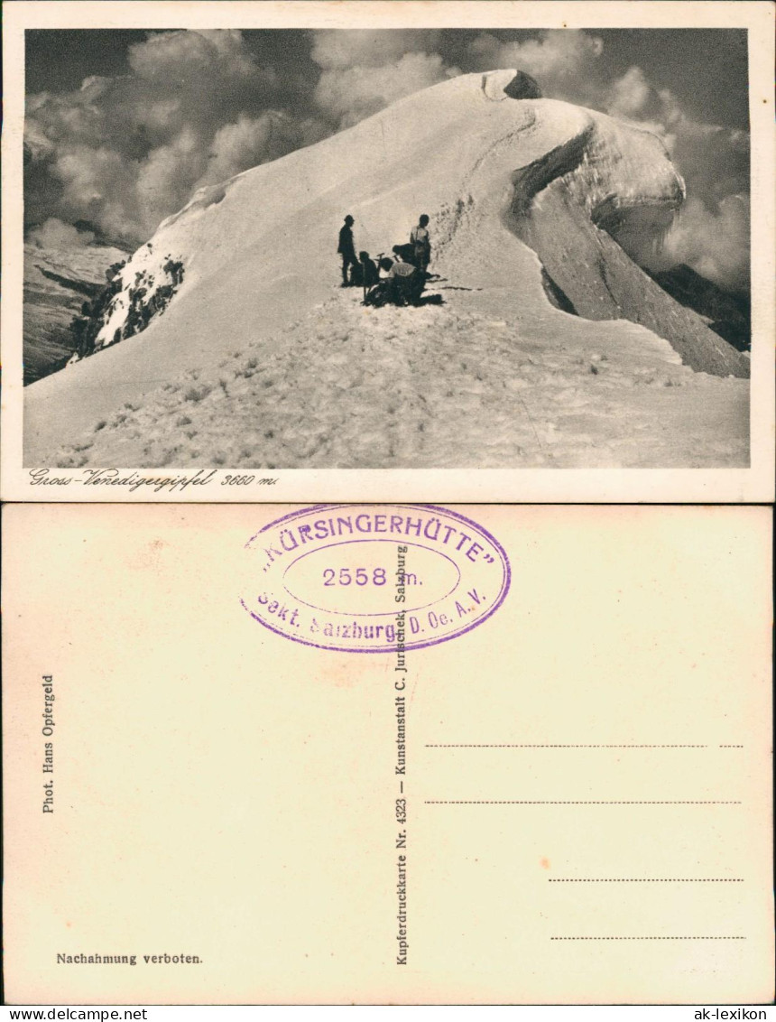 Prägraten am Großvenediger Großvenediger Bergsteiger am Gipfel Alpen 1931