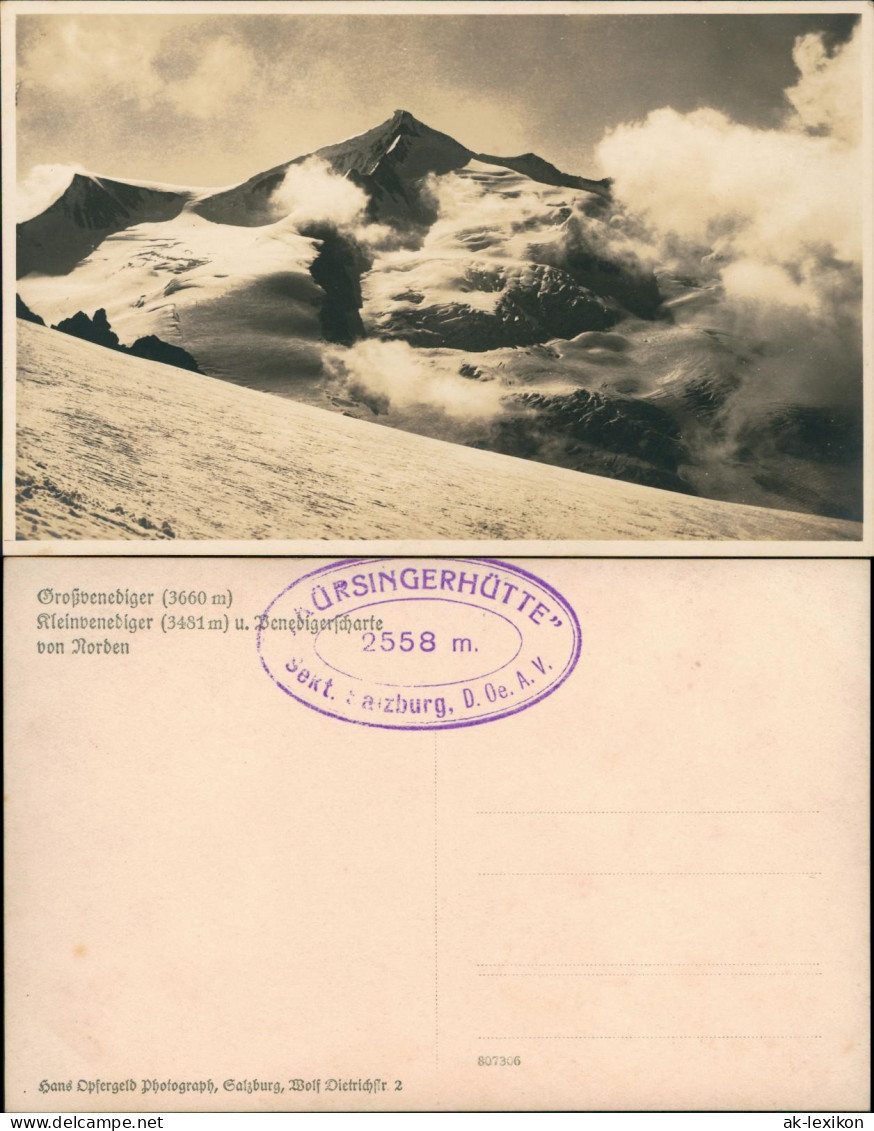 Prägraten am Großvenediger   Kleinvenediger Benedigerscharte Wolken Alpen 1928
