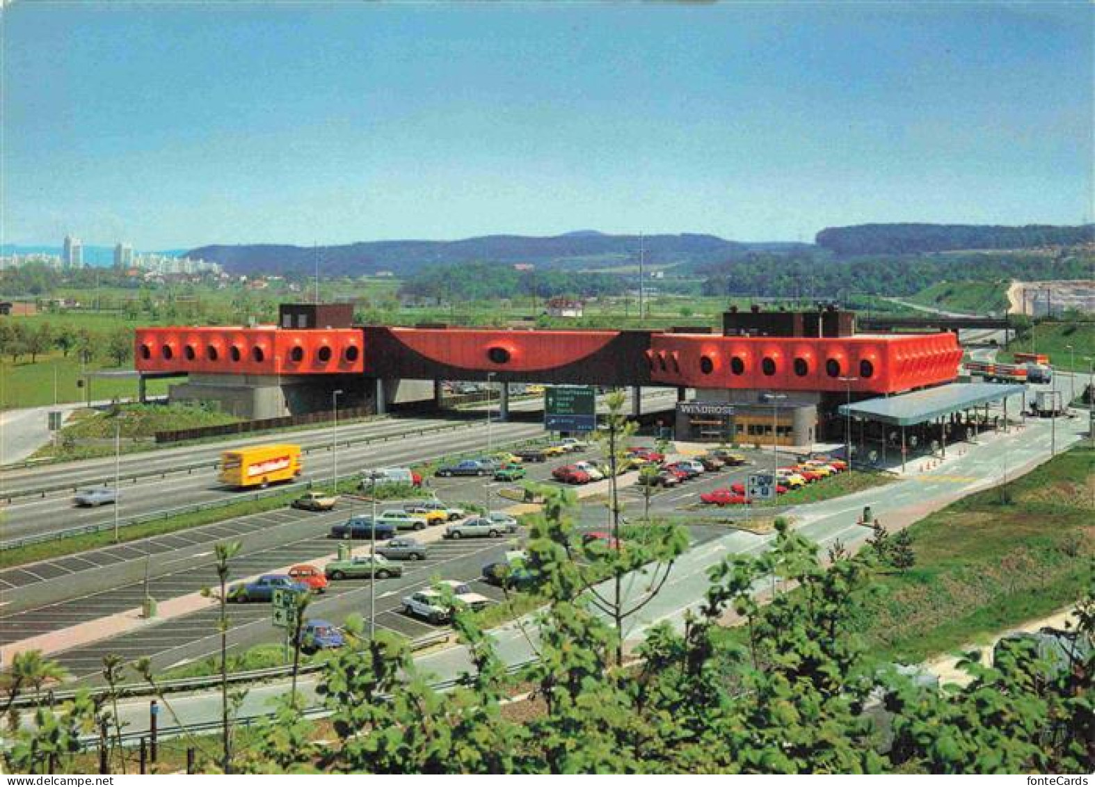 Pratteln BL Windrose Autobahnraststaette Pratteln