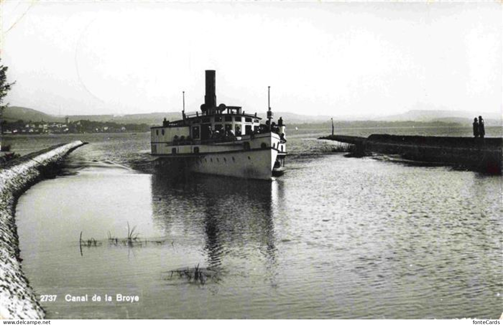 Praz FR Canal de la Broye Dampfer