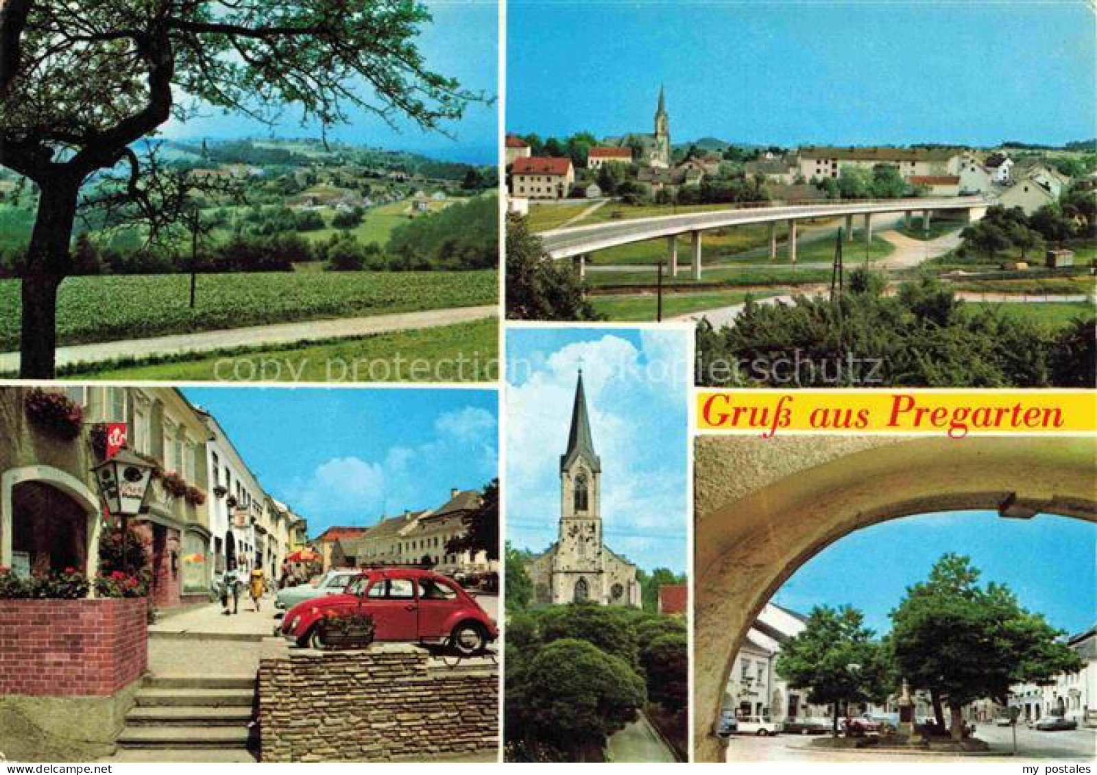 Pregarten Freistadt Muehlviertel Oberoesterreich AT Panorama Hochstrasse Fussgae