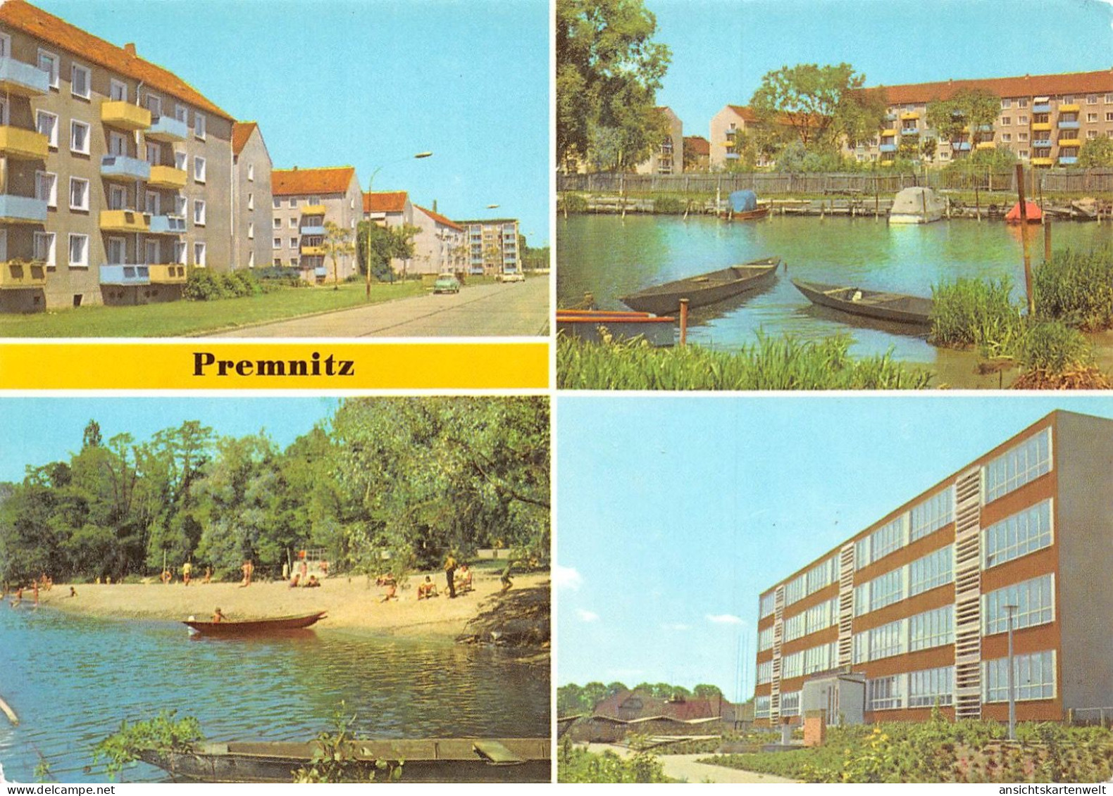 Premnitz Bootshafen Straße Freibad Oberschule ngl #168.969