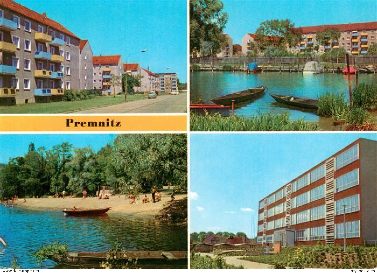 Premnitz Erich-Weinert-Strasse Bootshafen Havel Freibad Oberschule Plattenbau Me