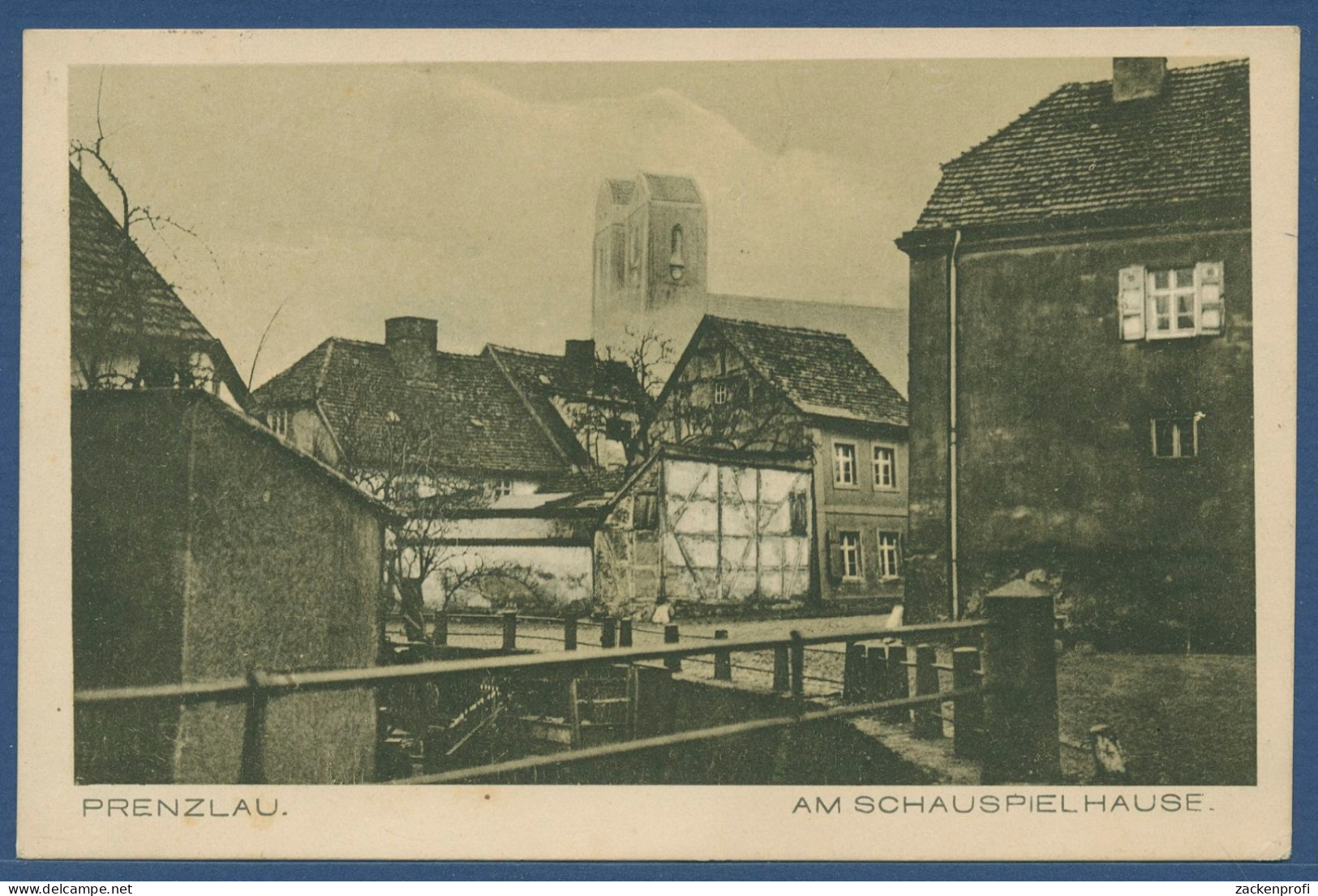 Prenzlau Am Schauspielhaus, gelaufen 1917 (AK3654)