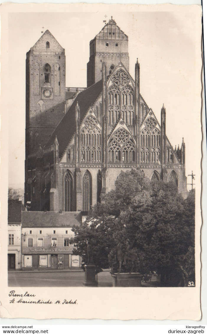 Prenzlau old postcard travelled 1939 b170801