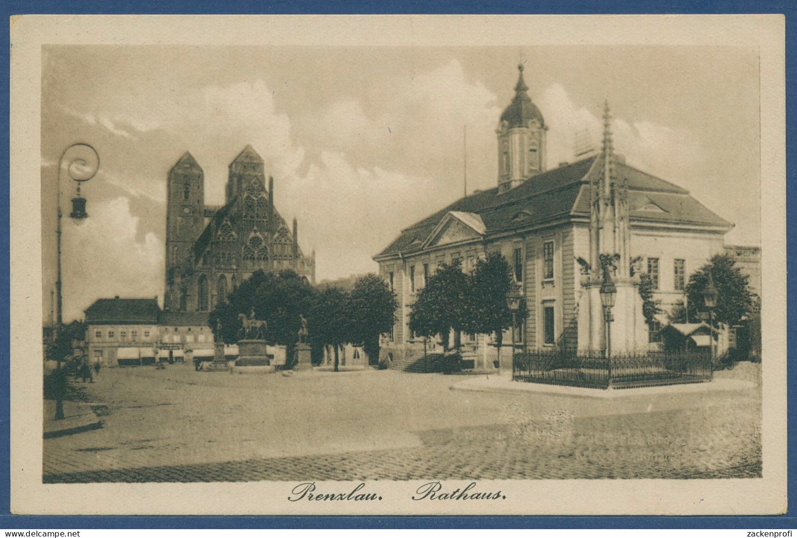 Prenzlau Rathaus Marienkirche, ungebraucht, (AK3594)