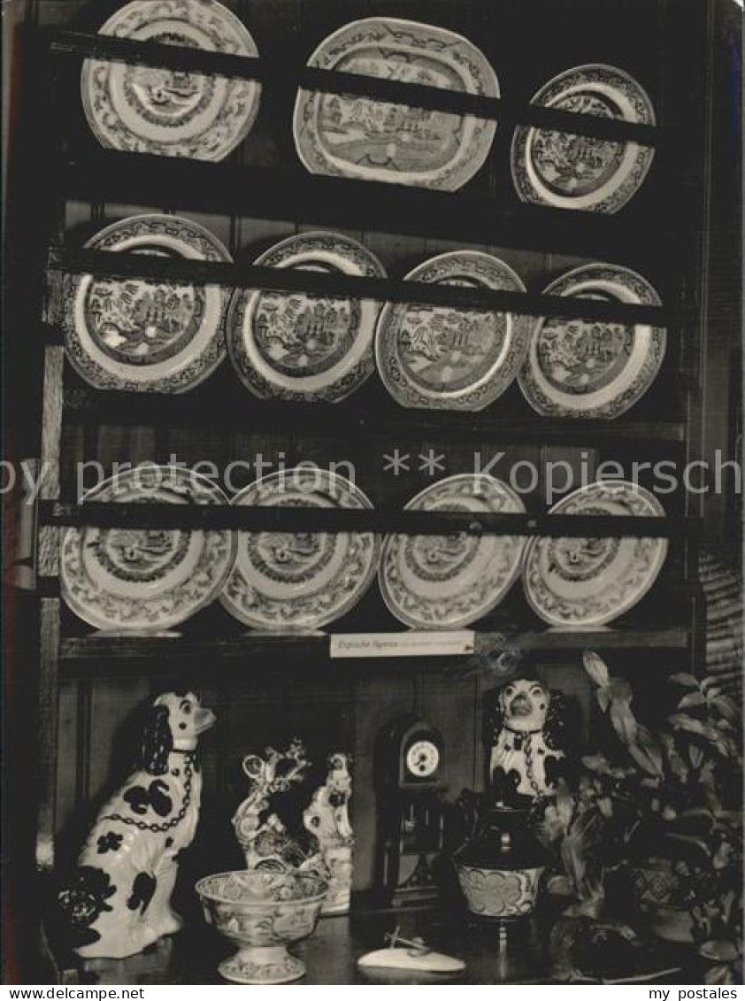 Prerow Ostseebad Heimatmuseum Dannbord englischer Fayence