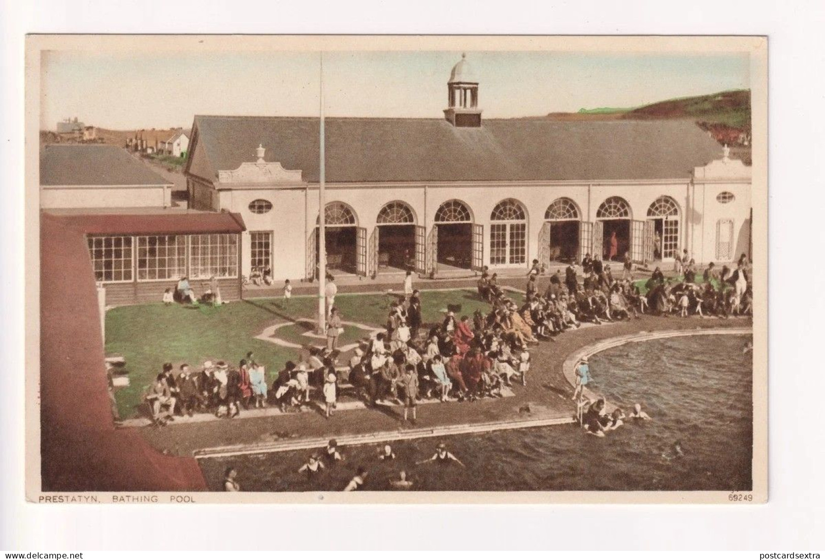 Prestatyn - Bathing Pool - c1930's Flintshire postcard