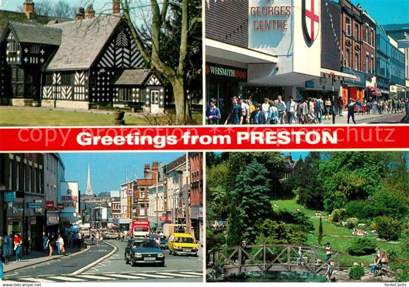 Preston Lancashire Samlesbury Hall Friargate Fishergate Avenham Park