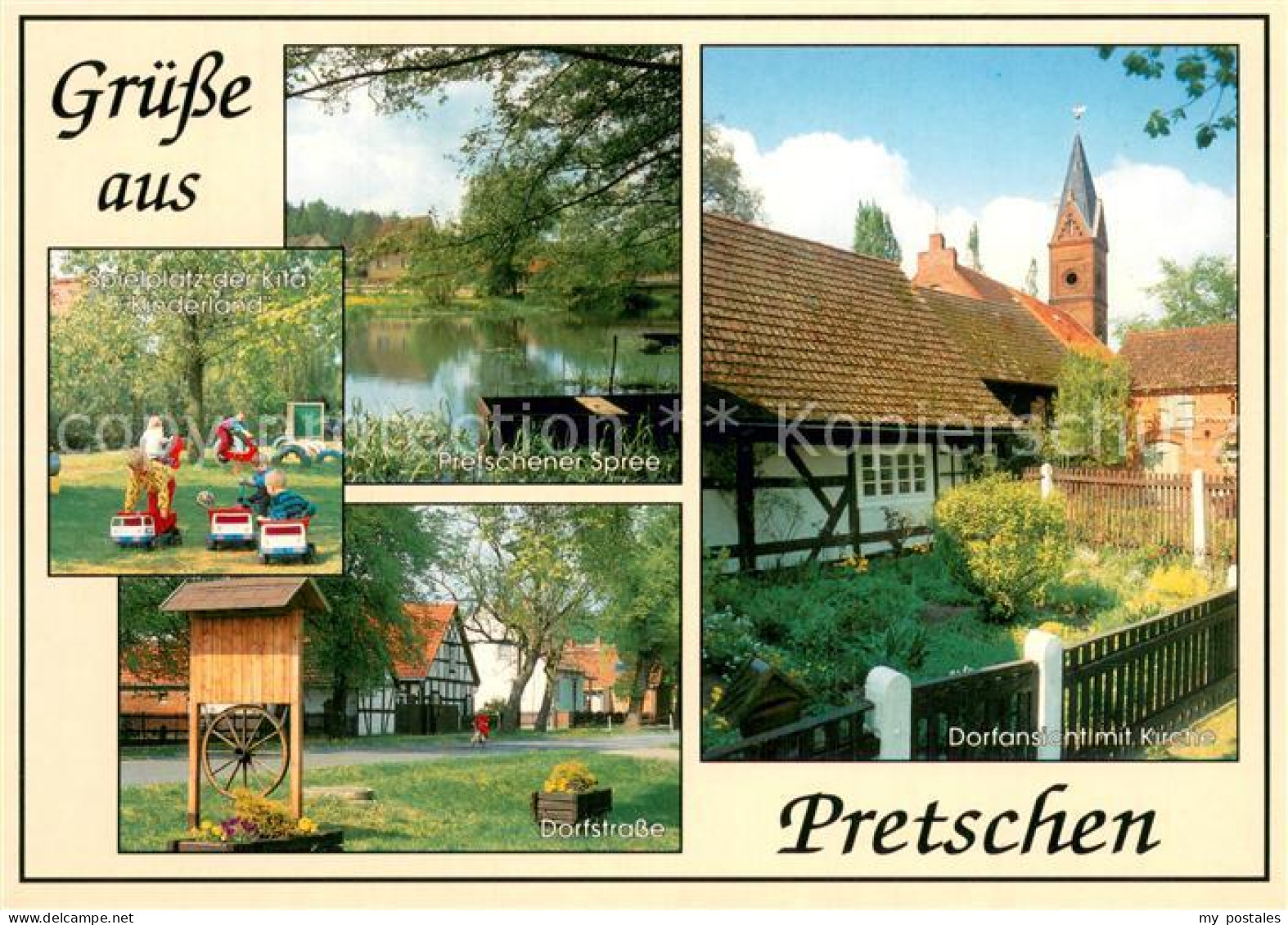 Pretschen Spielplatz Pretschener Spree Dorfastrasse Kirche
