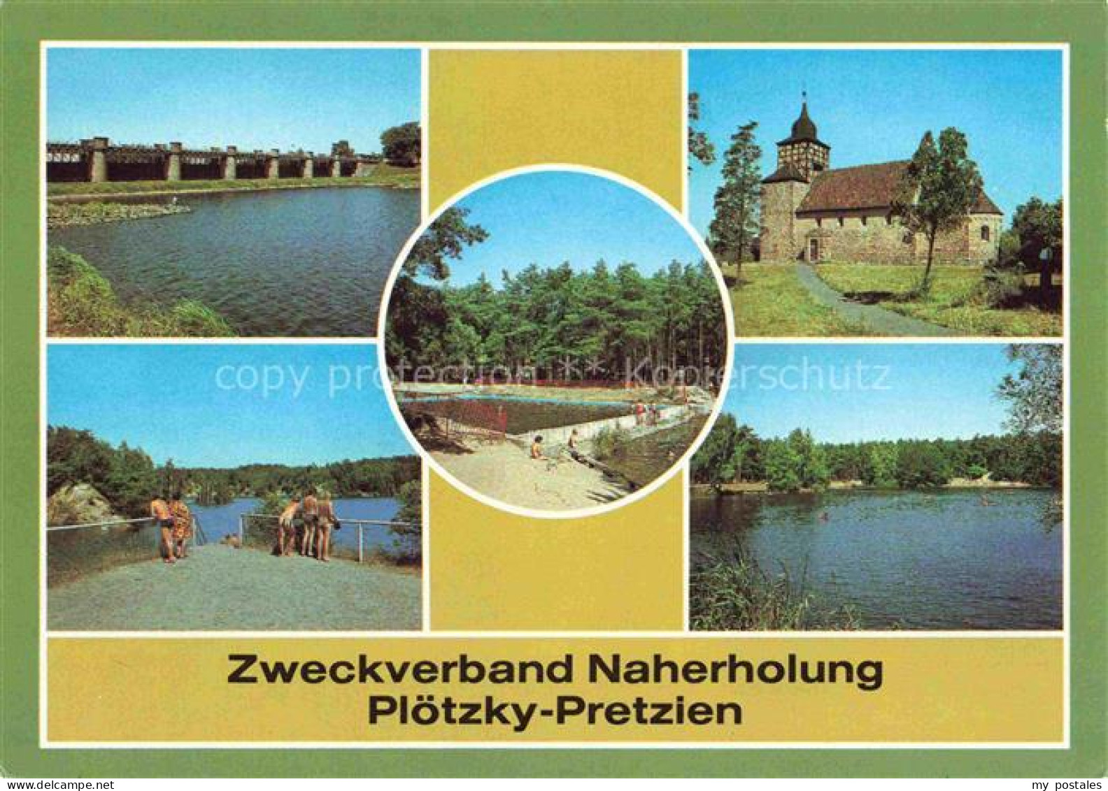 Pretzien-Ploetzky Salzlandkreis Sachsen-Anhalt Pretziener Wehr Kirche Steinbruch